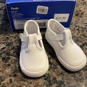 Keds White Leather Mary Janes ** New** Size 3M Baby